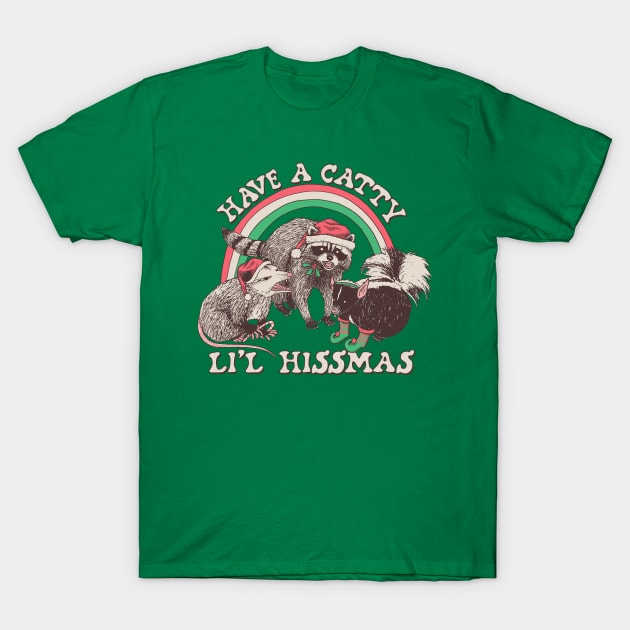 Catty Li'l Hissmas T-Shirt by Hillary White Rabbit